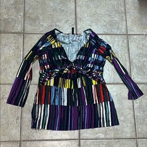 BCBGMaxAzria multicolour long-sleeve blouse